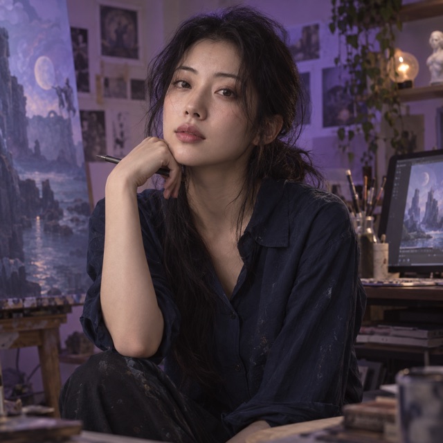 夜芽的形象肖像