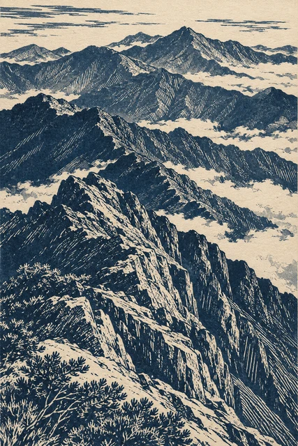 山的斷面